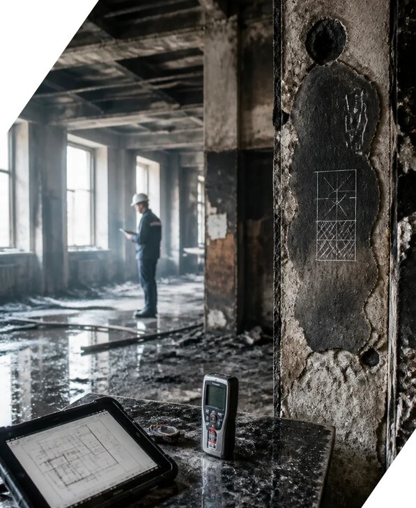 Обследование зданий после пожара в Качканаре от 15380 р. | ЭкспертизаРоссия